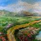 Landscape by Max Shekhter (b. 1938) – Original Oil Painting on board, Framed