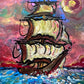 Serg Graff Original Pirate Ship Painting "Brimkeil" Acrylic Nautical Art
