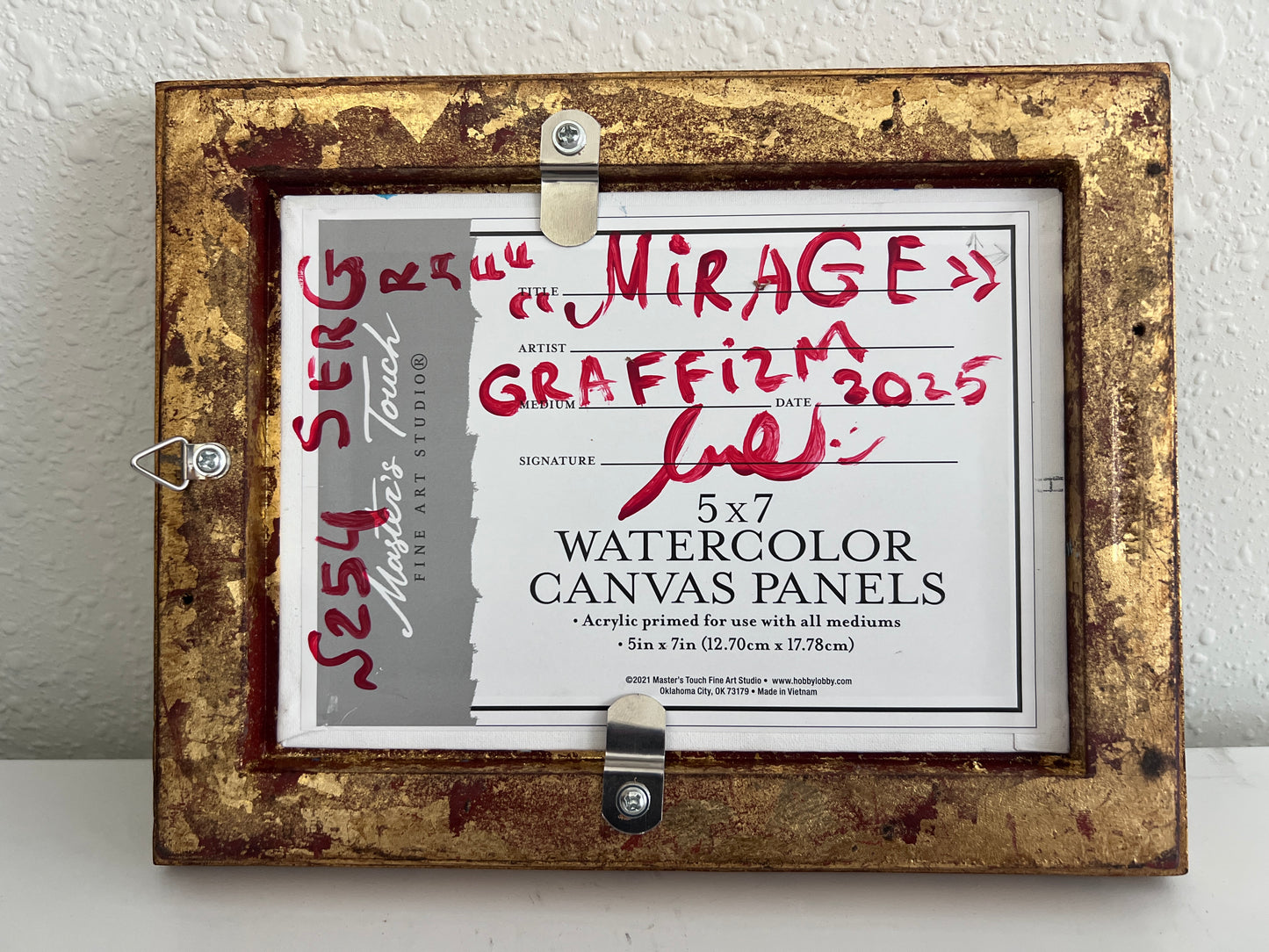 Serg Graff Original “Mirage” Ship Painting | Gold Ornate Frame | Nautical