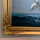 Ronald Original Oil Painting Tall Ship at Sea Maritime Nautical Ocean Seascape