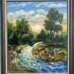 Landscape by Max Shekhter (b. 1938) – Original Oil Painting on canvas, Framed