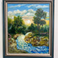 Landscape by Max Shekhter (b. 1938) – Original Oil Painting on canvas, Framed