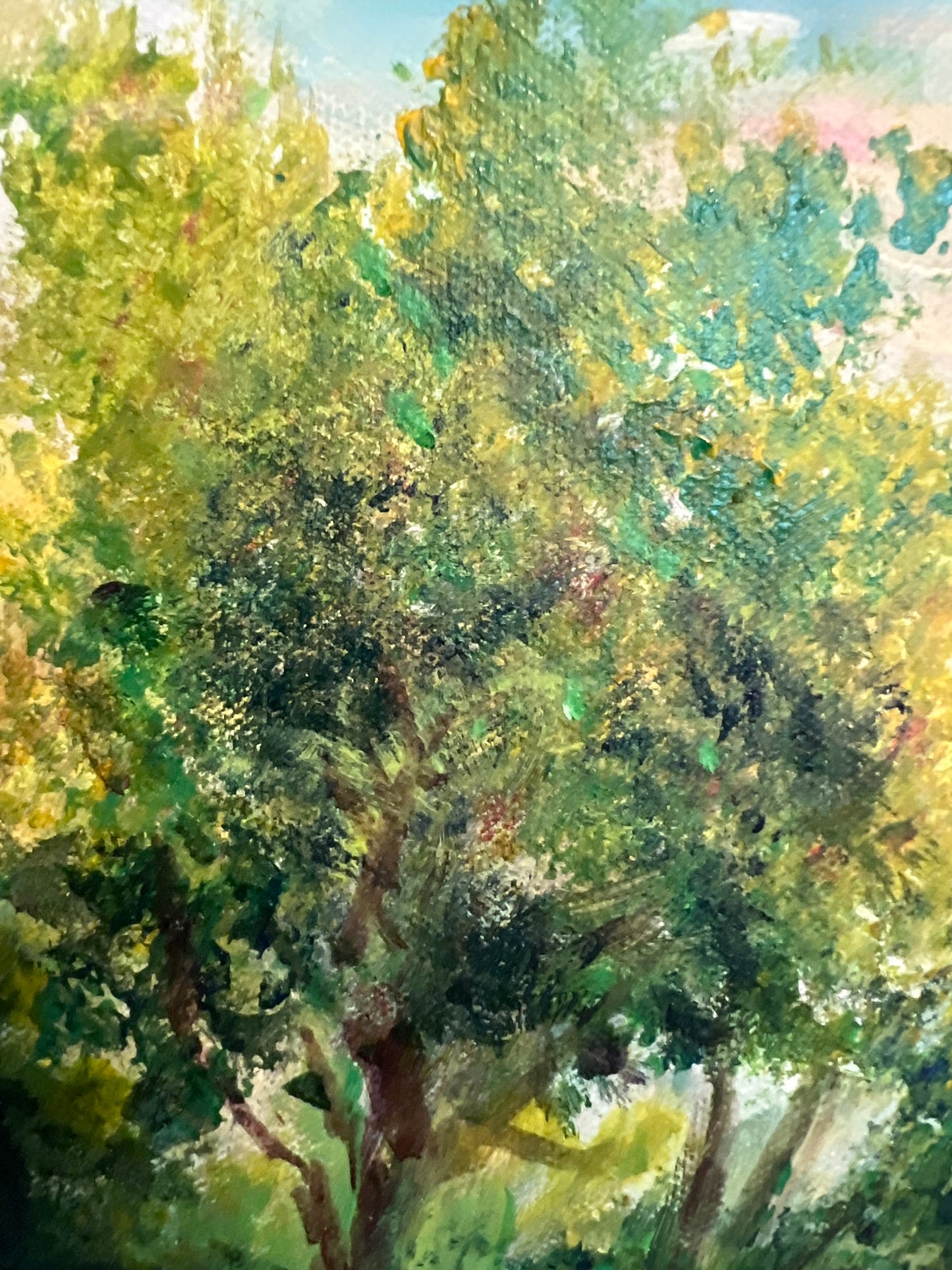 Landscape by Max Shekhter (b. 1938) – Original Oil Painting on canvas, Framed