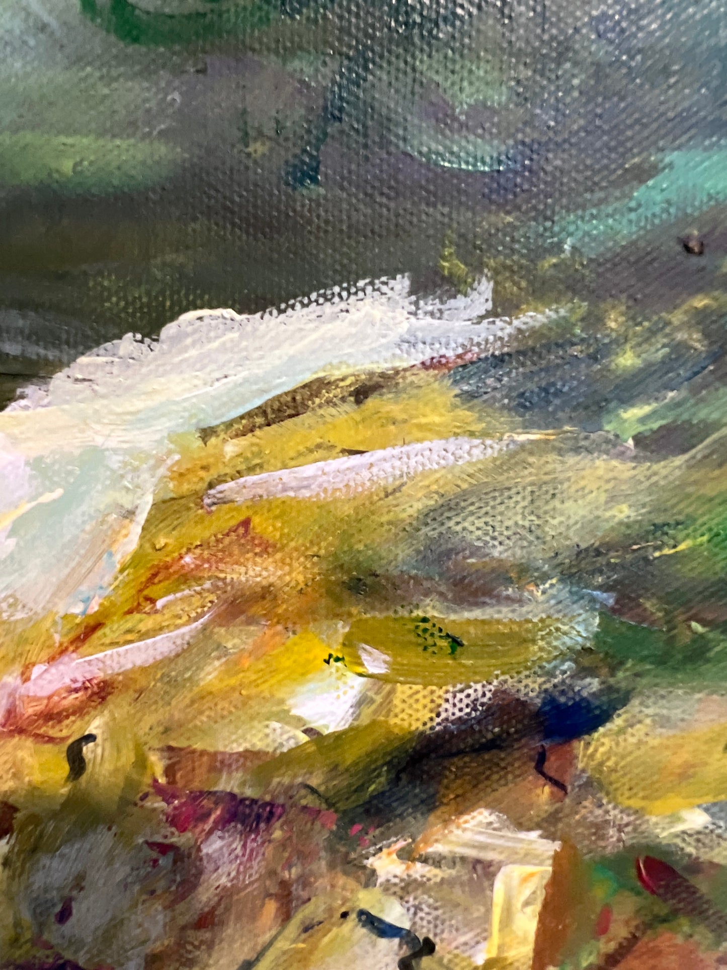 Landscape by Max Shekhter (b. 1938) – Original Oil Painting on canvas, Framed