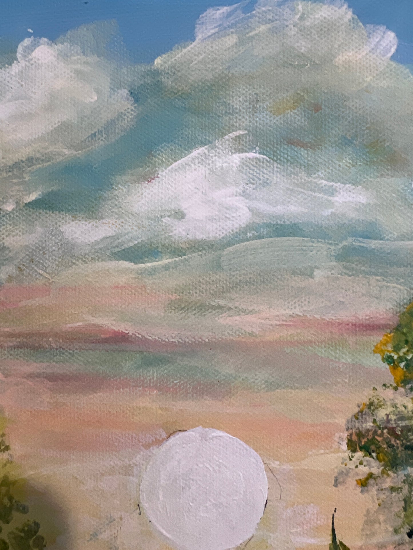 Landscape by Max Shekhter (b. 1938) – Original Oil Painting on canvas, Framed