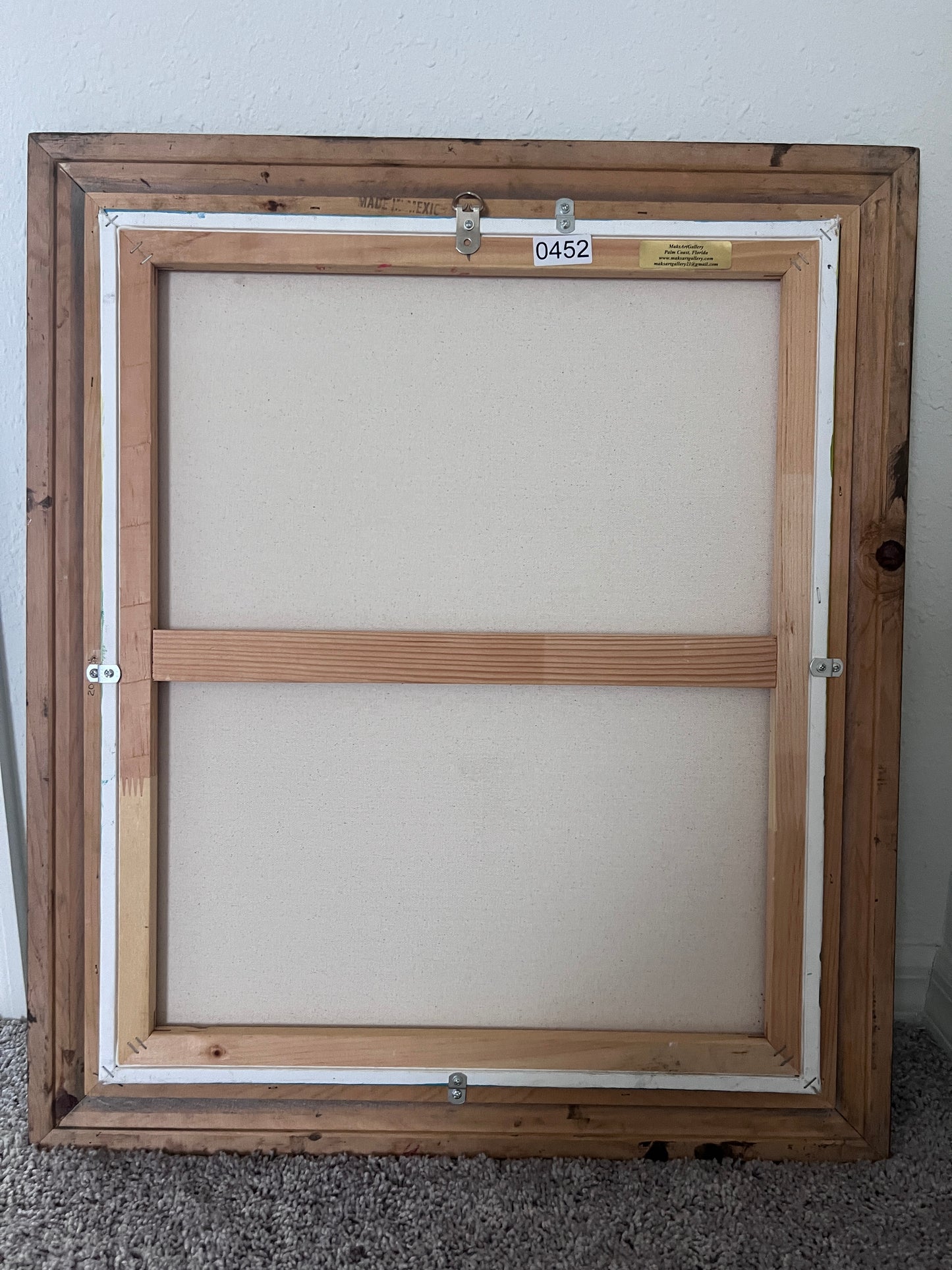 Landscape by Max Shekhter (b. 1938) – Original Oil Painting on canvas, Framed