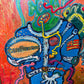 Original Painting on Canvas by Serg Graff, "Alen Inside the Suit ", Cosmic Art