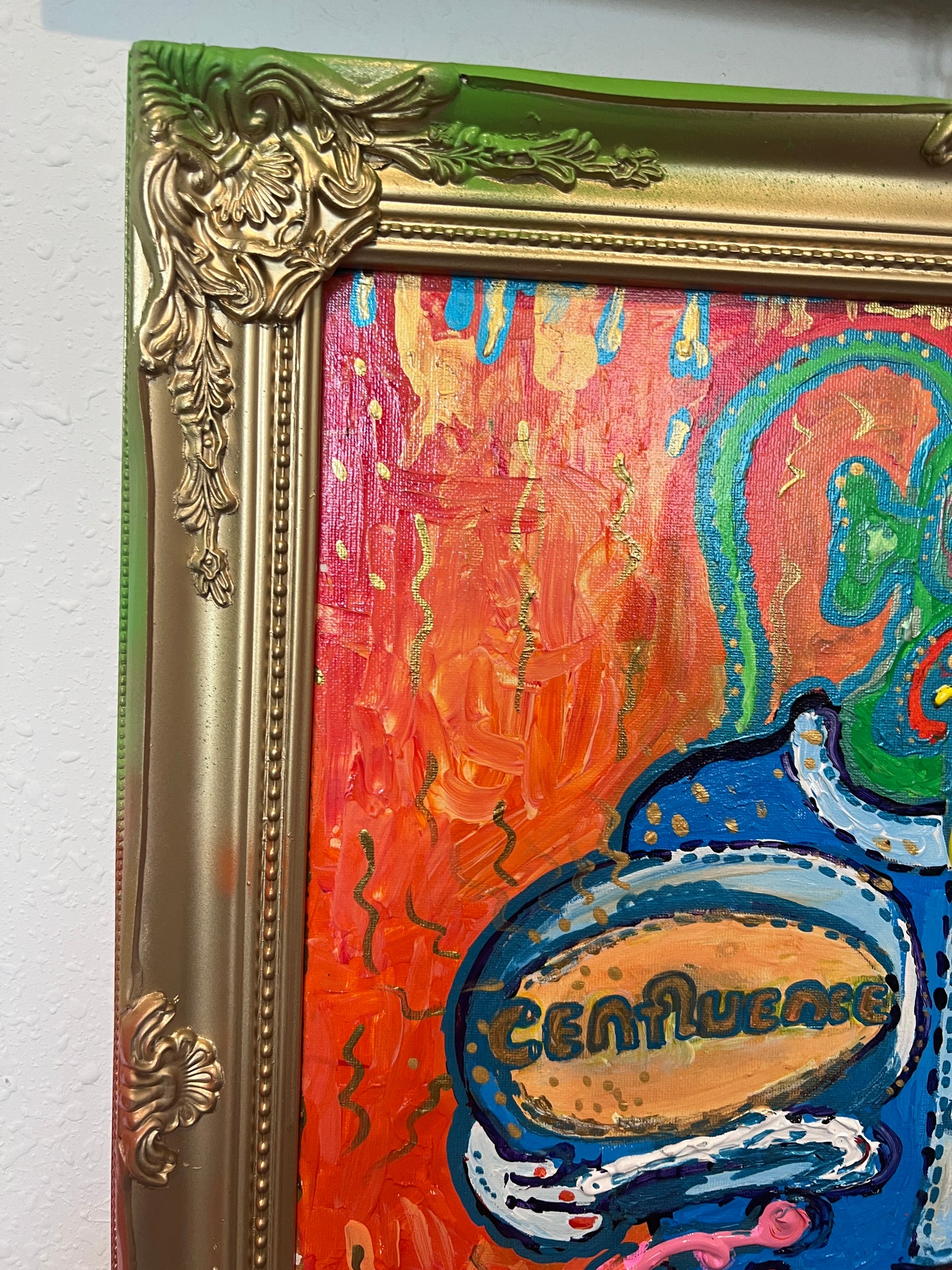 Original Painting on Canvas by Serg Graff, "Alen Inside the Suit ", Cosmic Art