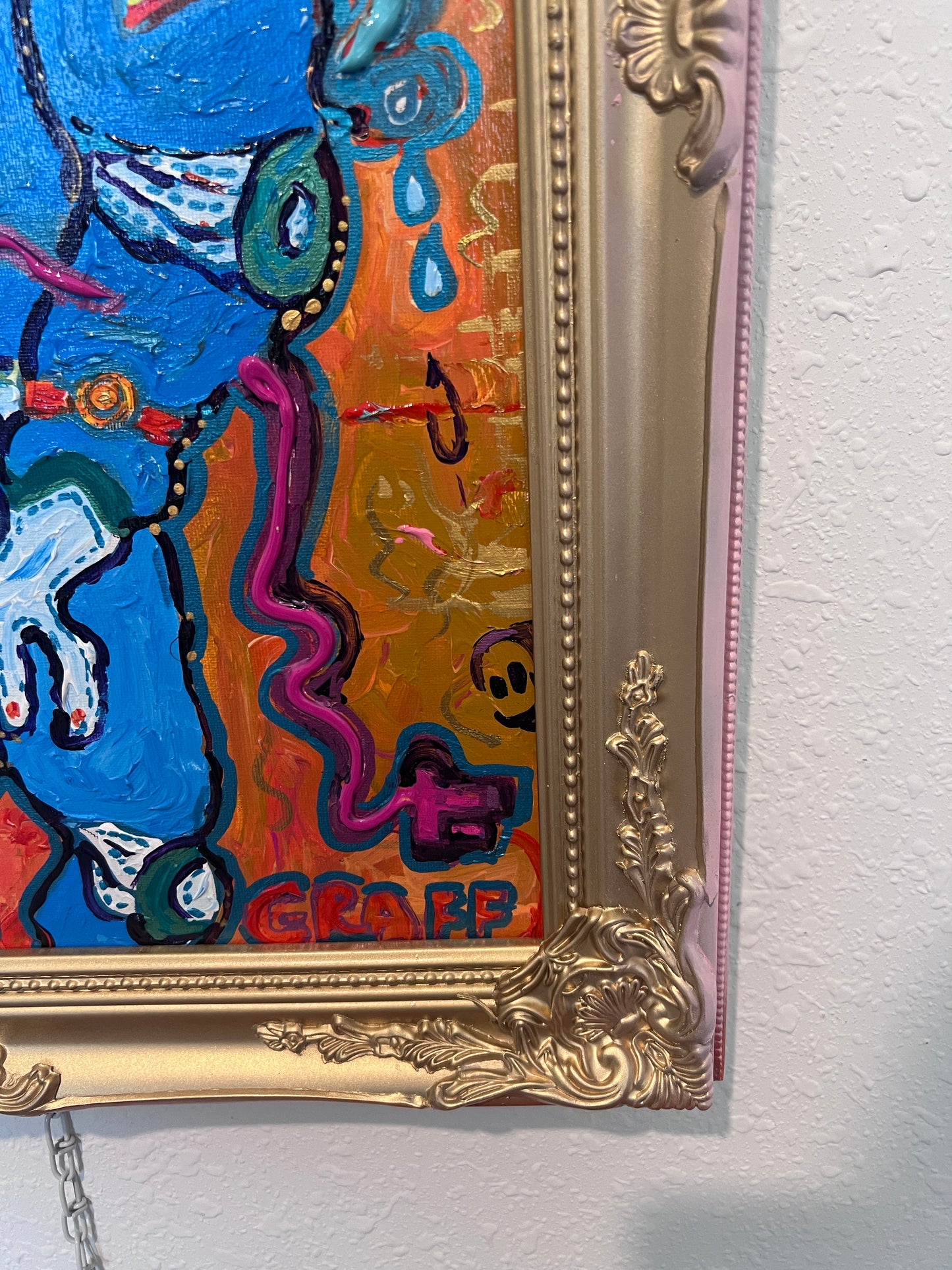 Original Painting on Canvas by Serg Graff, "Alen Inside the Suit ", Cosmic Art