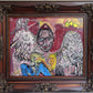 One-Of-A-Kind Painting on canvas by Serg Graff "Angel in Love" Ornate Frame, COA