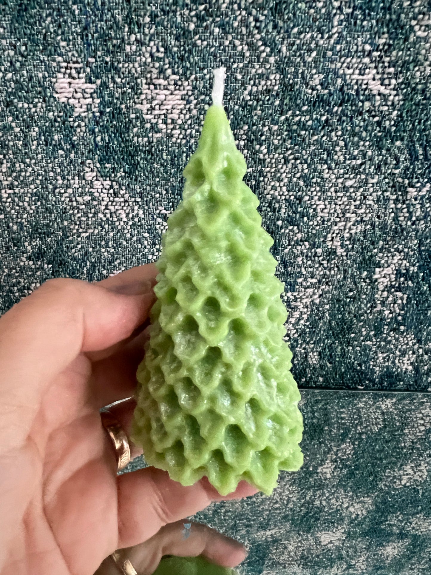 Santa & Christmas Tree Candle Set | Handmade Soy Wax Candles 4"x2" | Christmas Wreath Scent | Holiday Gift Box | Festive Decor