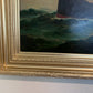 Antique Maritime Oil Painting Ship, Signed Sanders Large Framed Nautical Art