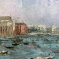 Venice Grand Canal Oil Painting L. Harland Signed Vintage Large Framed Art