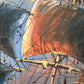 Vintage Maritime Oil Painting Ambrose Ship Seascape Sailboat Nautical Art