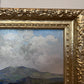 Luigi Cergoli Italian (20 с.) Lakeside Oil Painting Vintage Mediterranean Art