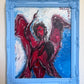 One-Of-A-Kind Painting on Canvas by Serg Graff "Fallen Angel", COA, Framed