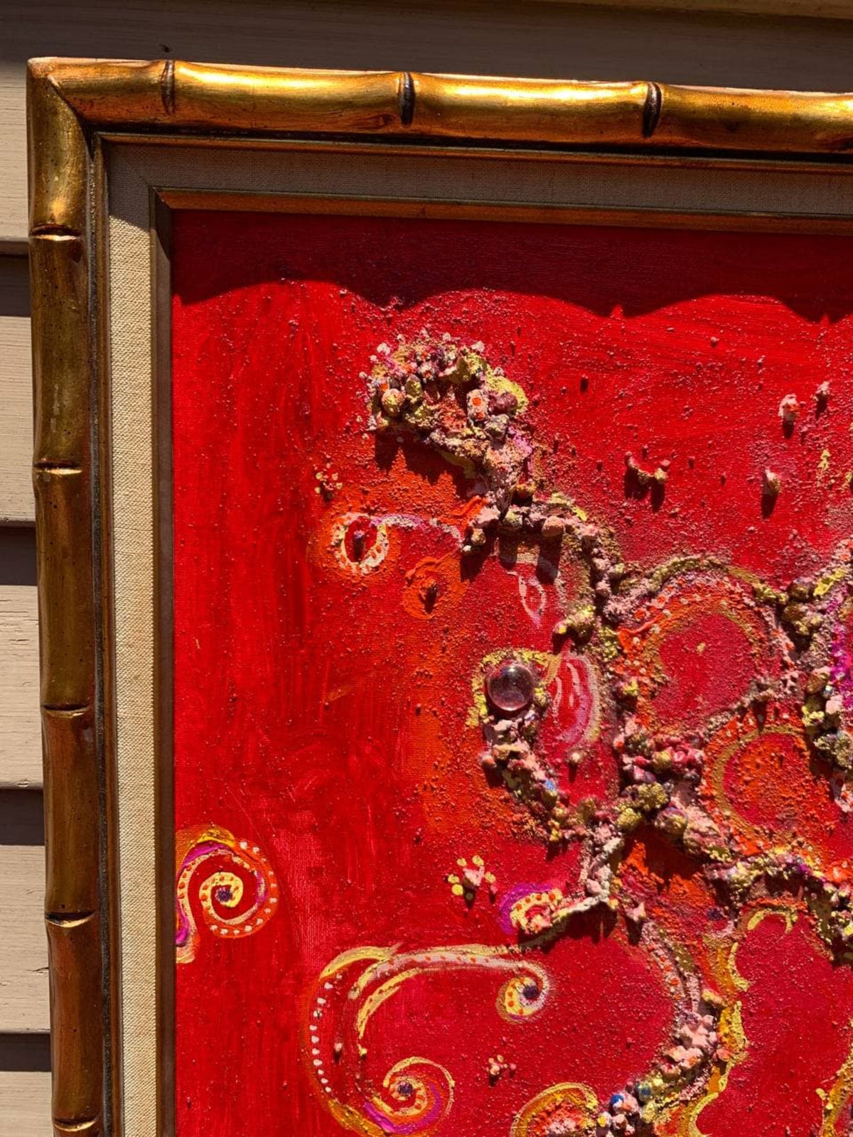 Serg Graff Magic Patterns Original 3D Textured Mixed Media Abstract Art Framed