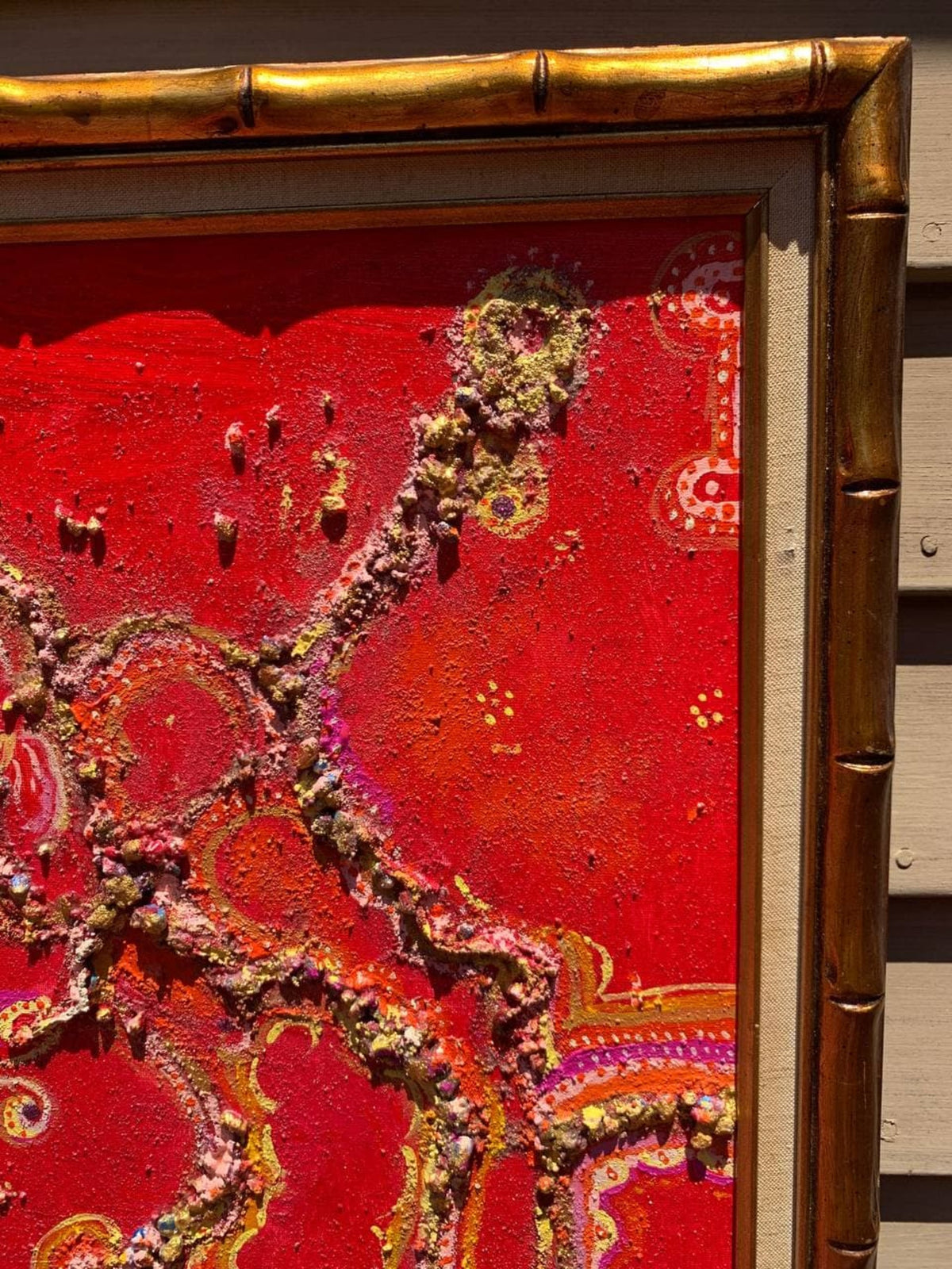 Serg Graff Magic Patterns Original 3D Textured Mixed Media Abstract Art Framed