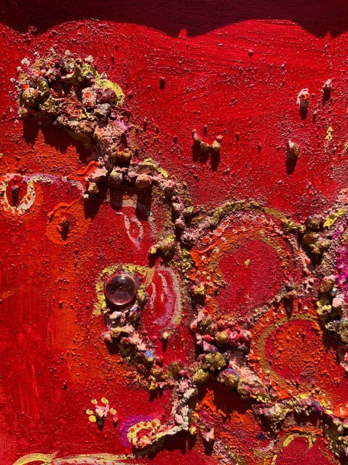 Serg Graff Magic Patterns Original 3D Textured Mixed Media Abstract Art Framed