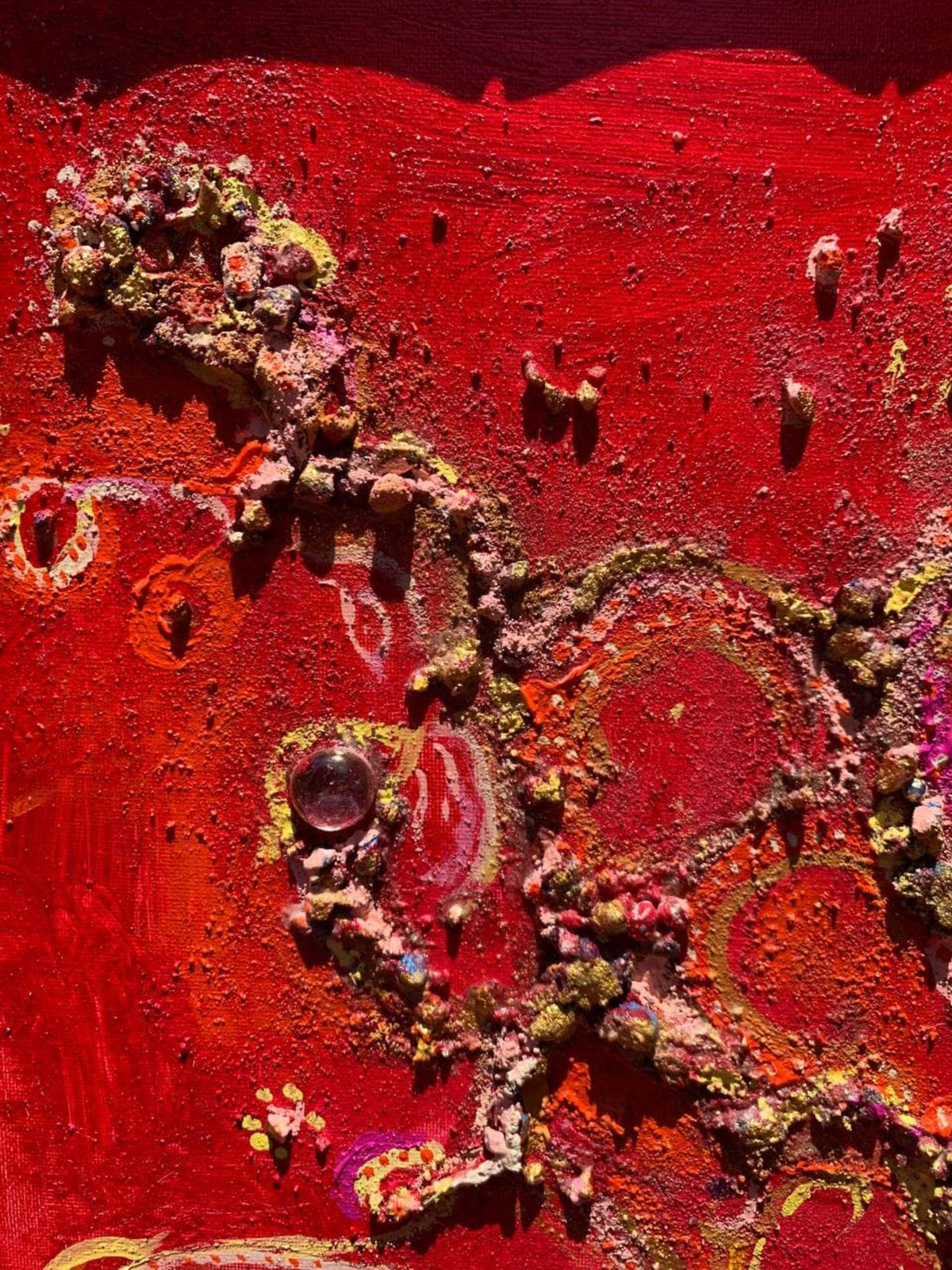 Serg Graff Magic Patterns Original 3D Textured Mixed Media Abstract Art Framed
