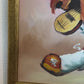 Oil Painting Clown Musician Signed L. Angeli Colorful Figurative Art Circus