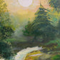 Landscape by Max Shekhter (b. 1938) – Original Oil Painting on canvas, Framed
