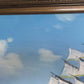 Original Seascape Oil Painting Clipper Ship Ocean Waves Maritime Art Framed
