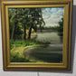 Original Vintage oil painting on board, Summer Landscape, Signed, Dated, Framed