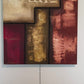 Modern Abstract Geometric Painting Signed Kaulani 2005 | 24x24" Textured Art