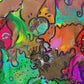 Original Abstract Painting Serg Graff "UFO" Surreal Fantasy Pop Art, COA