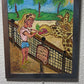 One-of-a-kind Painting on Board , Titled "Hungry Giraffe" by Serg Graff, COA