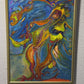 Large Abstract Oil Painting on Canvas "Funny Pelicans" by Serg Graff, COA