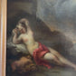 Late 17th Century European Baroque Oil Painting of Goddess and Cherub, Framed