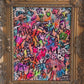 Original Abstract Painting Serg Graff "Fallen Angel" Surreal Fantasy, COA