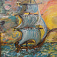 Original Oil painting on canvas by Serg Graff, seascape, Sailboat of Hope, COA