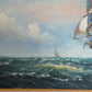 Ambrose Original Oil Painting Tall Ship at Sea Maritime Nautical Ocean Seascape
