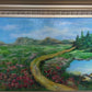 Landscape by Max Shekhter (b. 1938) – Original Oil Painting on board, Framed