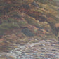 Antique 1893 Large Signed Oil Painting British School Deer Highland Landscape