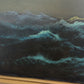 Large Vintage Nautical Oil Painting Signed Dramatic Sailing Ship Seascape