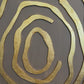 Original 3D Abstract Art by Alena Kalen "Golden Labyrinth" Gold Leaf, COA