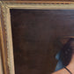 Antique 1868 Oil Portrait Young Woman European Lady Gilt Frame 19th Century