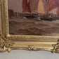 1868 George Anthony Waterstone British Antique Oil Painting Maritime Seascape