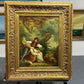 Antique Oil Painting Romantic Pastoral Scene 19th Century French Classical Art