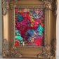 Original Abstract Painting Serg Graff "Hidden Friends" Surreal Fantasy Art, COA