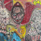 One-Of-A-Kind Painting on canvas by Serg Graff "Angel in Love" Ornate Frame, COA