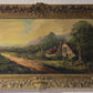 Dutch Artist Hendrick Hulk (1842-1937) Antique oil painting on canvas, Landscape