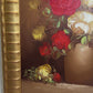 Vintage Floral Still Life Oil Painting Roses Signed Framed Classic Bouquet
