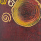Alena Kalen Modern Geometric Original Abstract Oil Painting "Inner Smile” COA