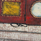 Original Abstract Textured Oil Painting by Alena Kalen "Cipher" Framed, COA