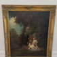 Miklós Santhó (Hungarian, 1869–1932) Antique Oil on board Painting Faun Maidens